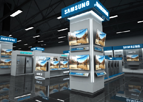 Exhibición – Tienda Samsung del CC Santa Ana